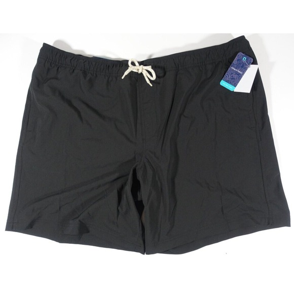 Other - Trinity Coast Big & Tall Swim Trunks Men 3XB Lined Pockets Elastic Waist Black